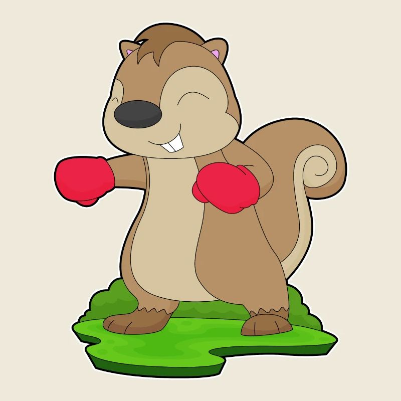 Eichhörnchen Boxer Boxhandschuhe Boxen