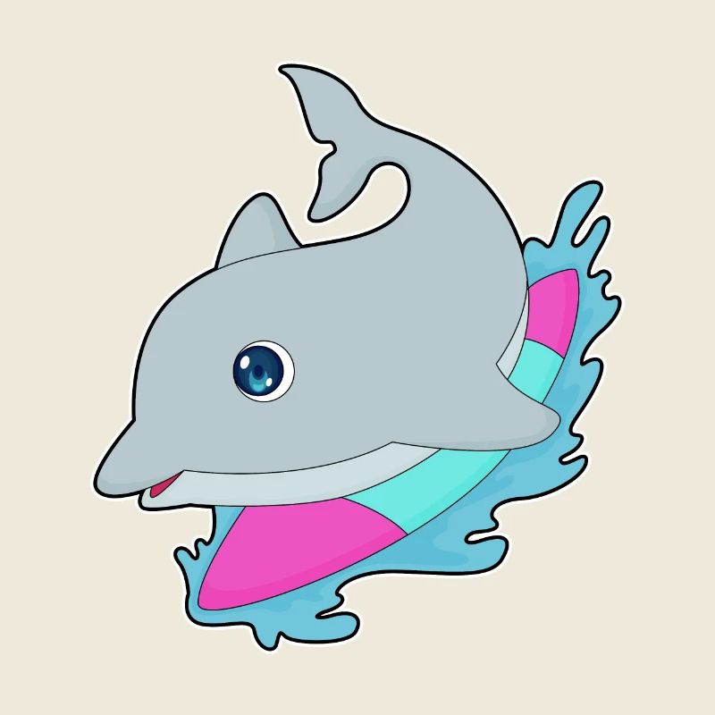 Dolphin Surfer Surfboard