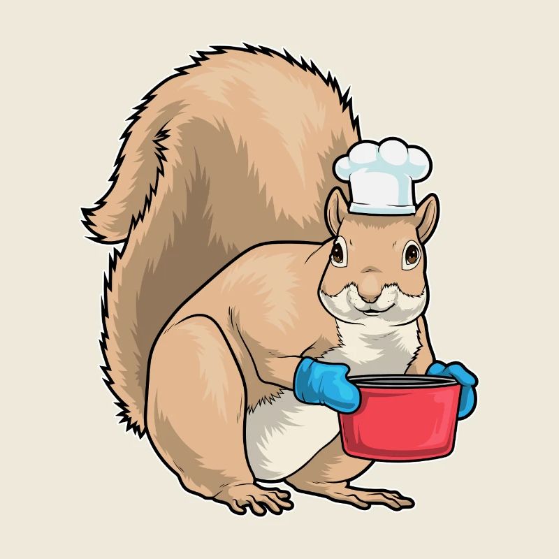 Eichhörnchen Koch Kochtopf Kochen