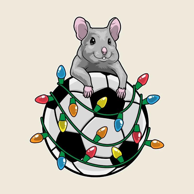 Mouse Christmas Football