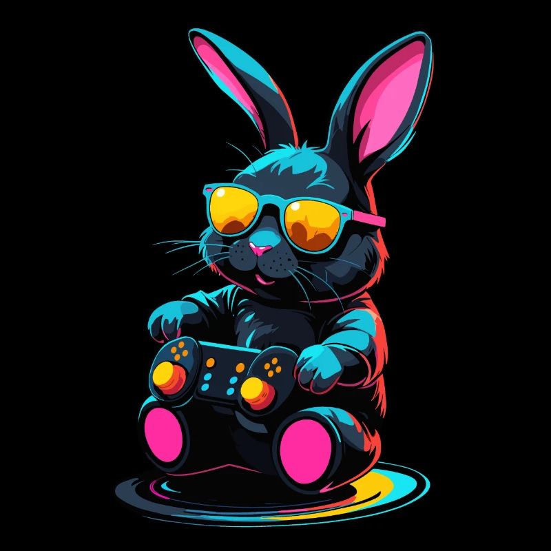 Easter Bunny Gamer Iconic Easter Gaming