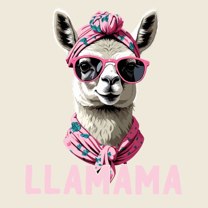 LLamama Llama Loving Mom Funny Design