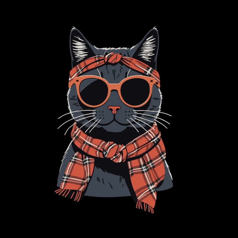 Mignon Chat Maman Cat Amant Maman Style