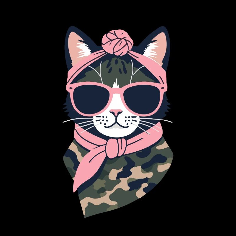 Mignon Chat Maman Cat Amant Maman Style