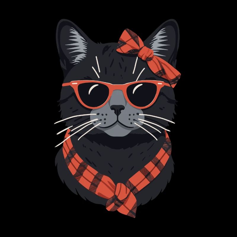 Mignon Chat Maman Cat Amant Maman Style