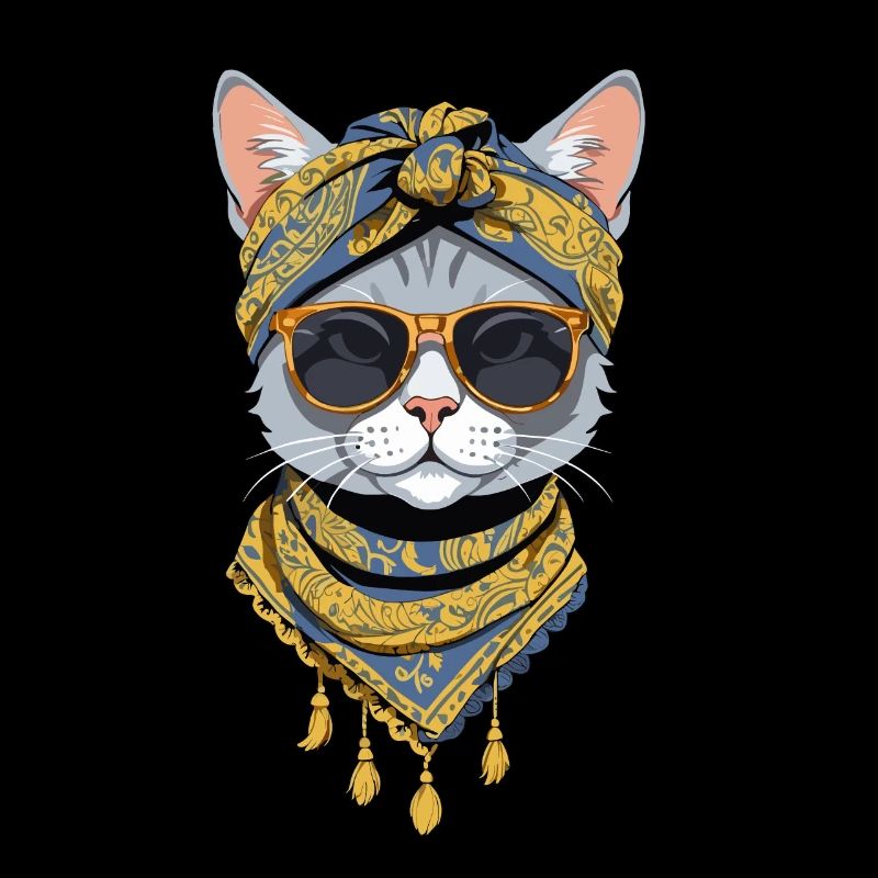 Mignon Chat Maman Cat Amant Maman Style