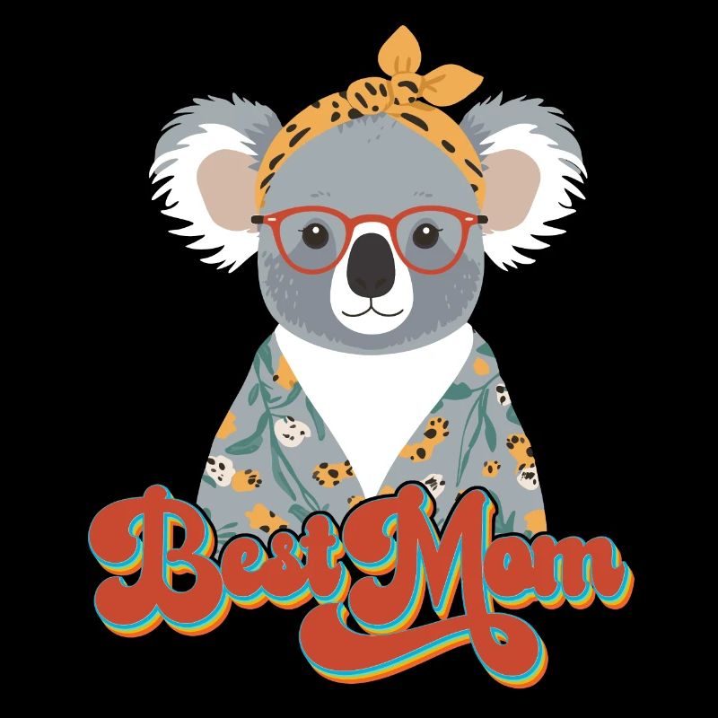 Drôle Koala Maman Mignon Maman Ours Amant