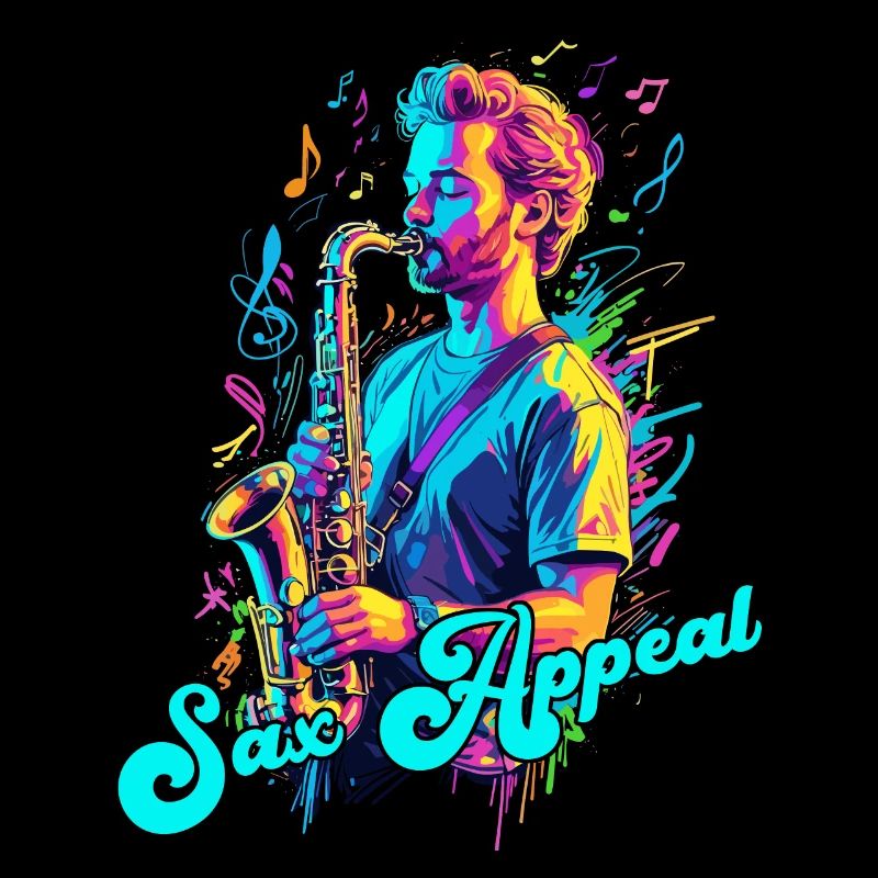 Funny Saxophone Design Jazz Music Lover