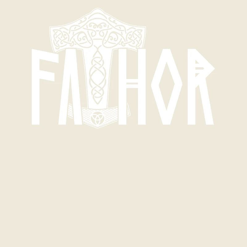 Stolzer Fathor Wikinger Papa Wikingerrunen Design