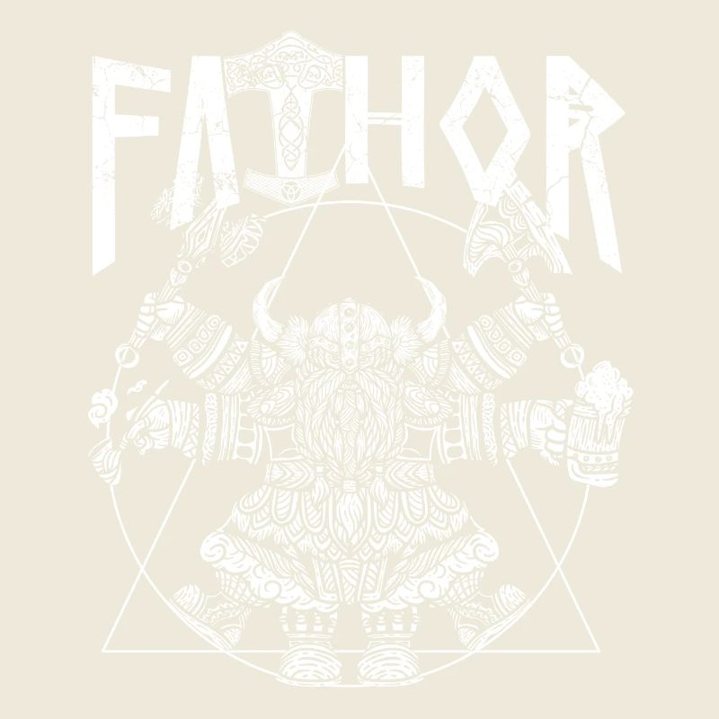 Wikinger Papa Vathor Lustiges Wikinger Design