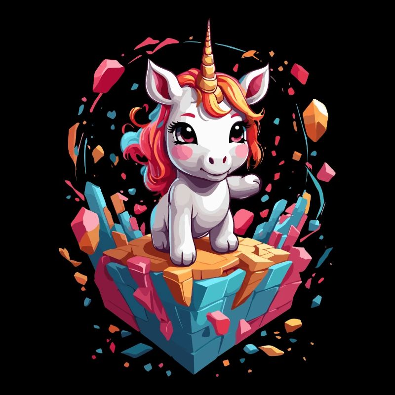 Lustige Einhörner Einzigartiges Geburtstag Motiv