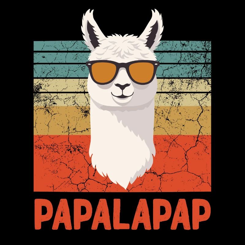Lustiger Lama Papa Perfektes Vatertag Design