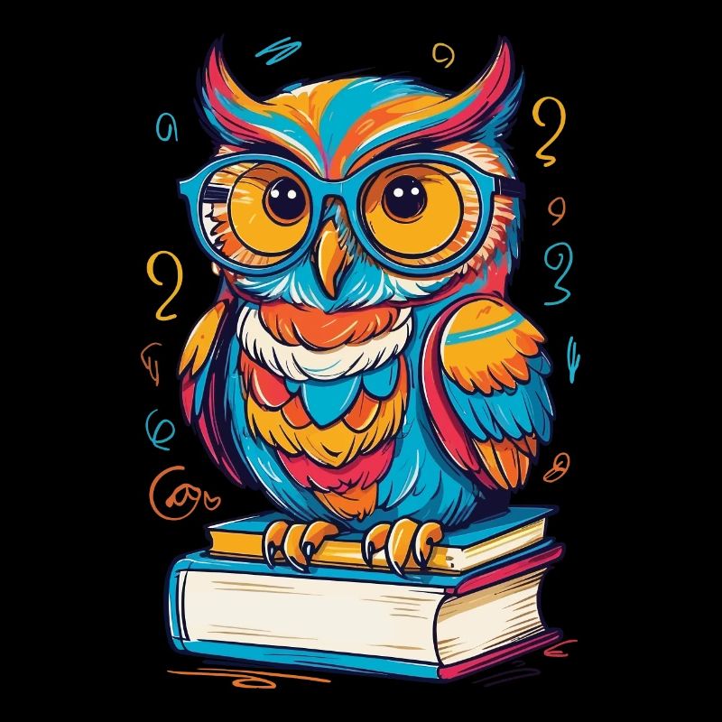 Bücher Eule Eulen Liebhaber Süße Buch Illustration