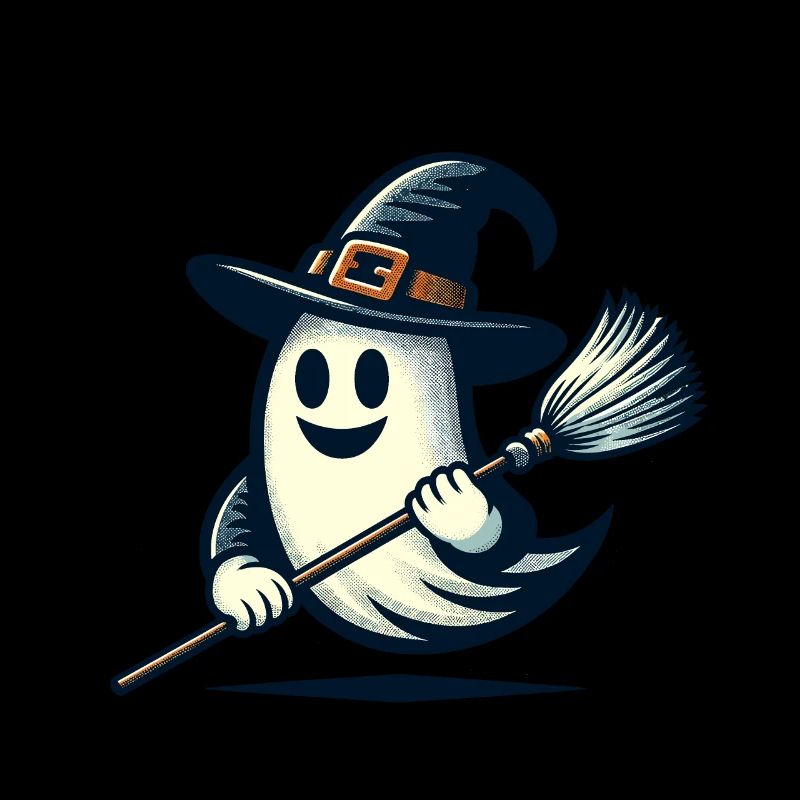 Lustiger Hexengeist Hexenbesen Halloween Spaß
