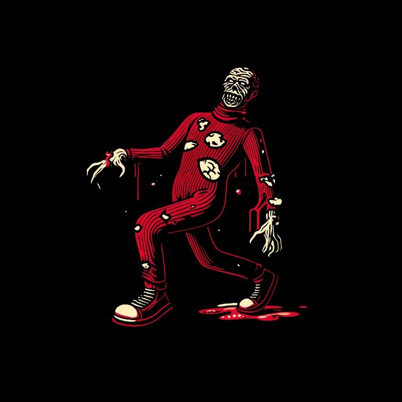 Retro Vintage Stil Halloween Zombie Kostüm Deko