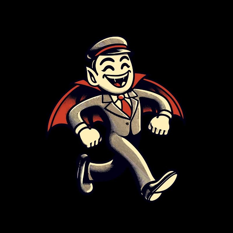 Retro Vintage Style Halloween Vampire Costume Decoration