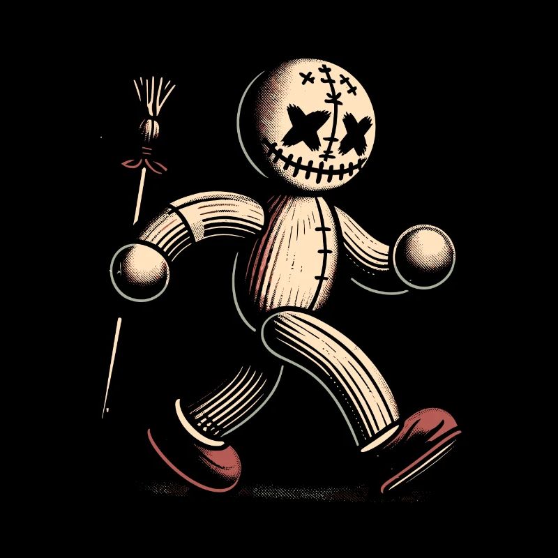 Voodoo Doll Halloween Costume Decoration Creepy