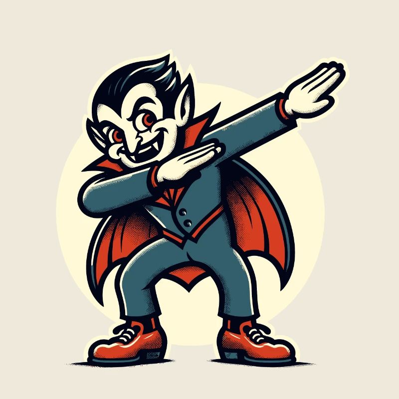 Dabbender Vampir Lustiges Dabbing Design