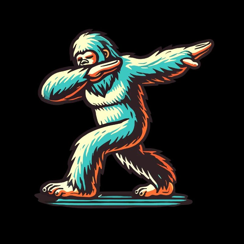 Dabbender Bigfoot Lustiges Dabbing Design