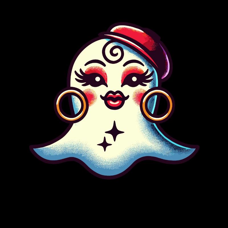 Drôle Glamour Goule Flashy Halloween