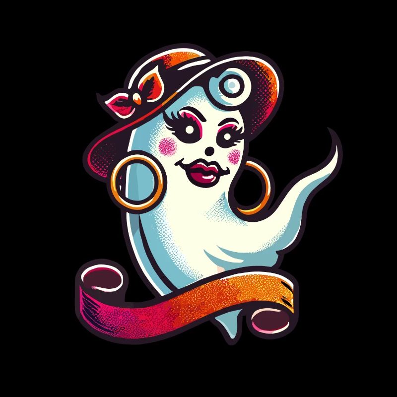 Lustiges Glamour Ghoul Auffälliges Halloween