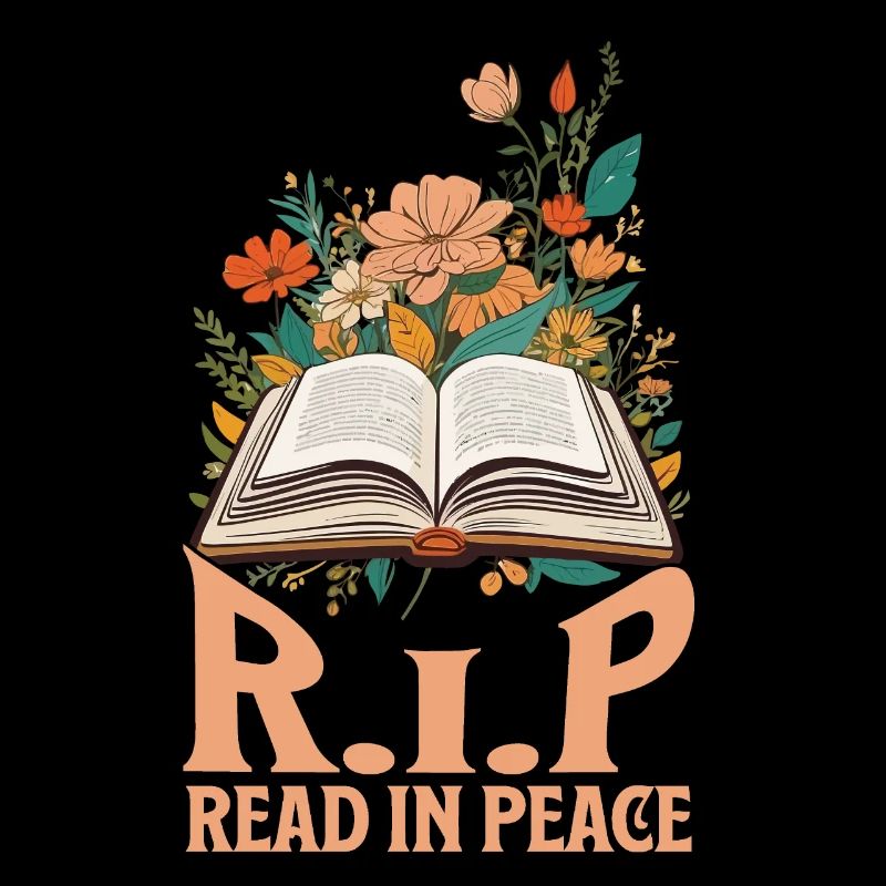 Read In Peace lustiges Halloween Spruch Design