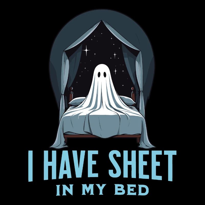 Drôle de dicton d’Halloween : il y a du drap dans mon lit