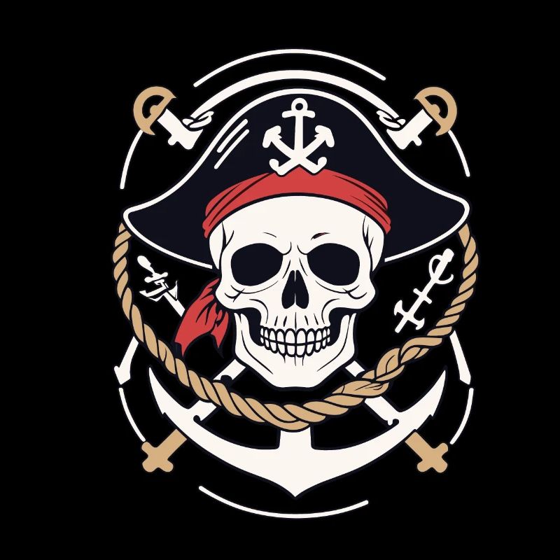 Drôle de Pirate Tenue Jolly Roger Design