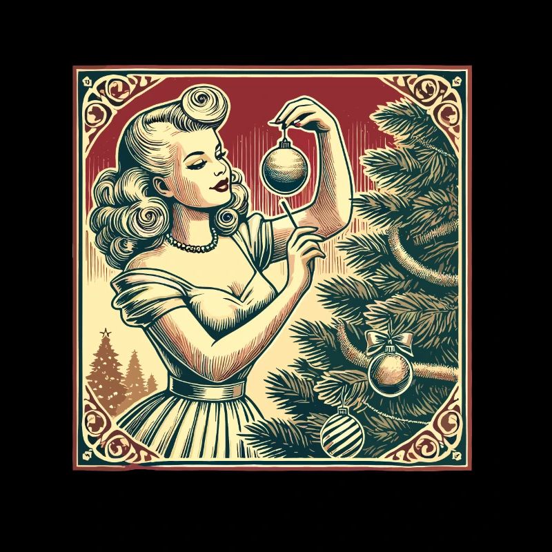 Noël rétro pin-up nostalgie