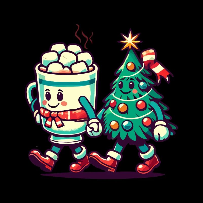 Fröhliche Weihnachten Retro Stil