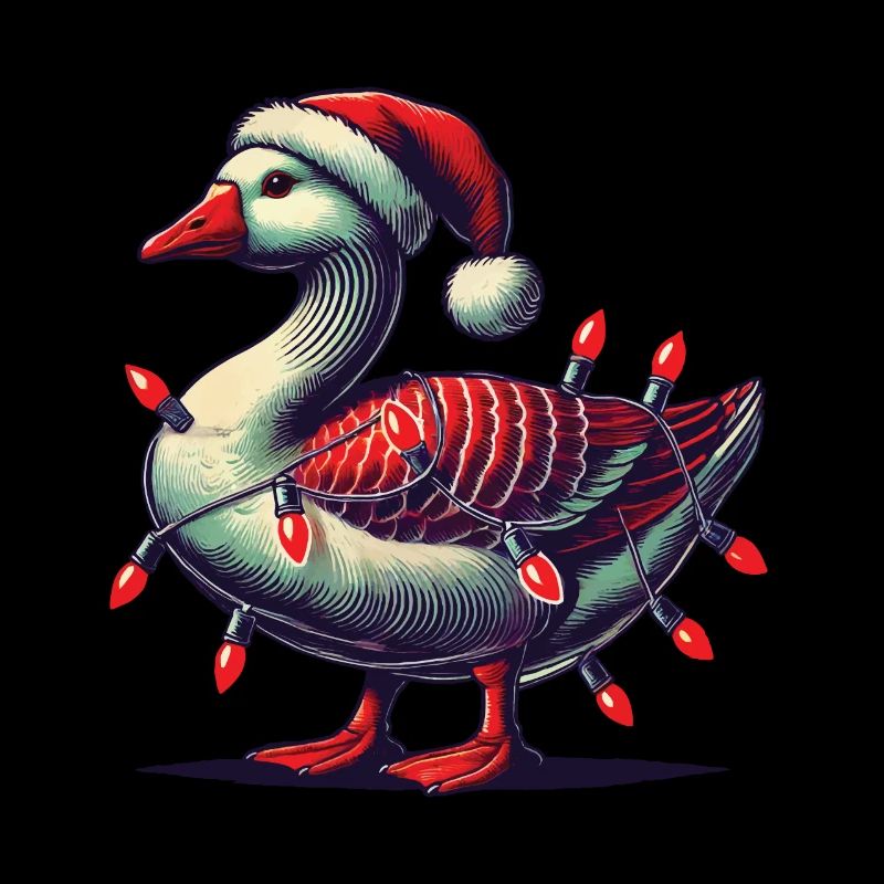 Weihnachten Lustige Tollpatsch Gans