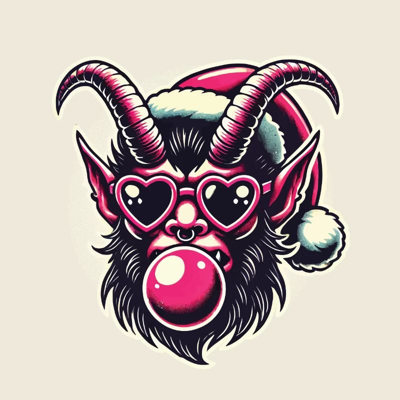 Noël Krampus Drôle Sigma Style Masculin