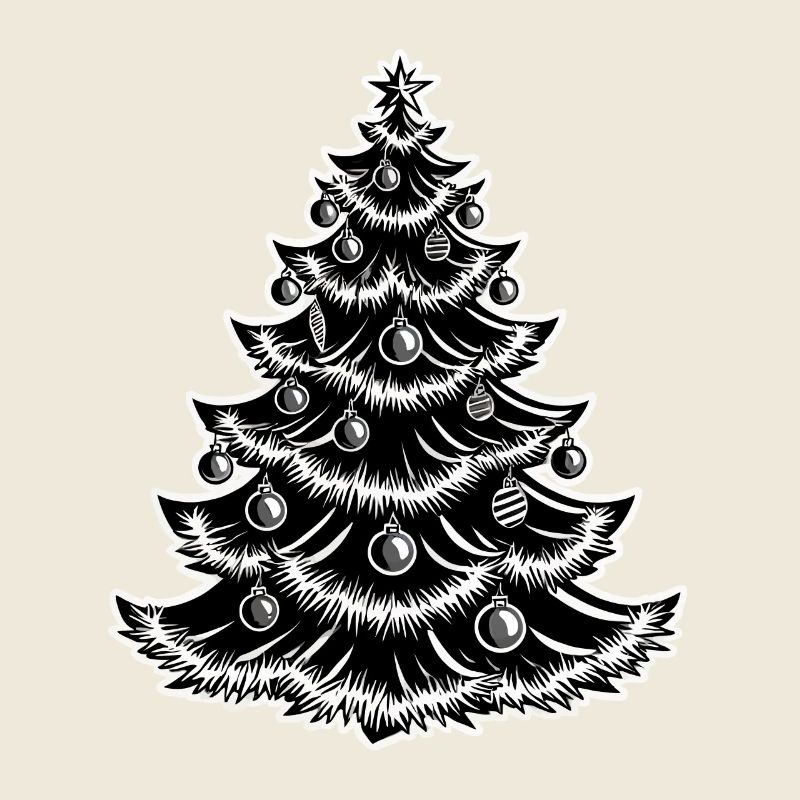 Christmas tree with baubles