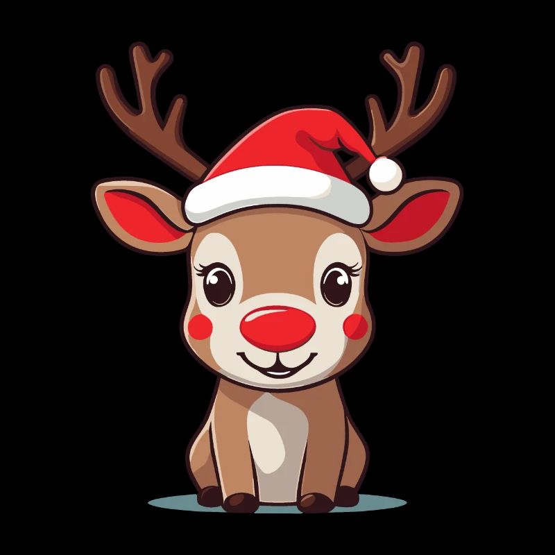 Fröhliches Rentier Weihnachten Bild