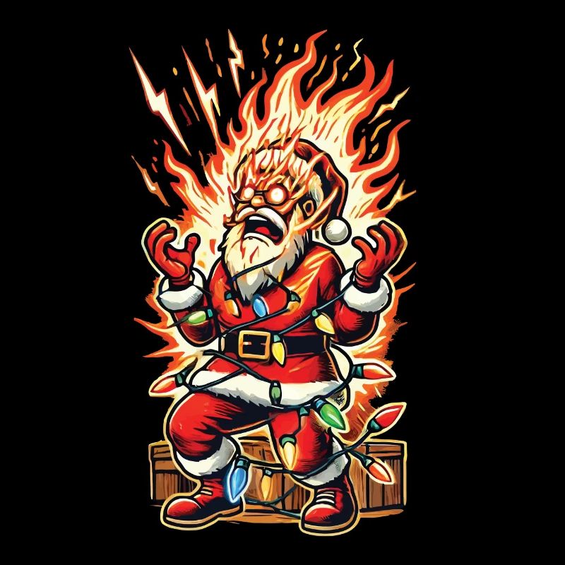 Santa Claus gets electrocuted catastrophe