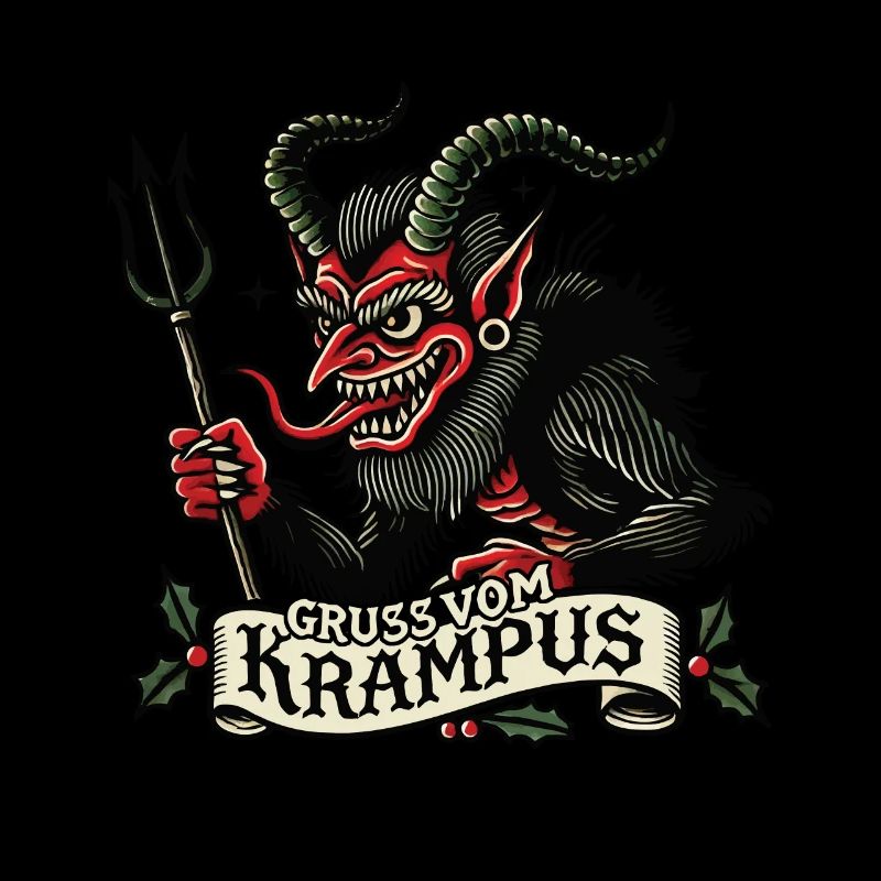 Salutations de Krampus Noël