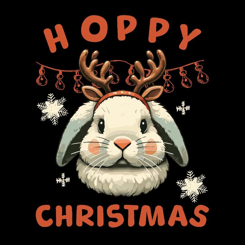 Hoppy Christmas Rabbit Reindeer Antlers