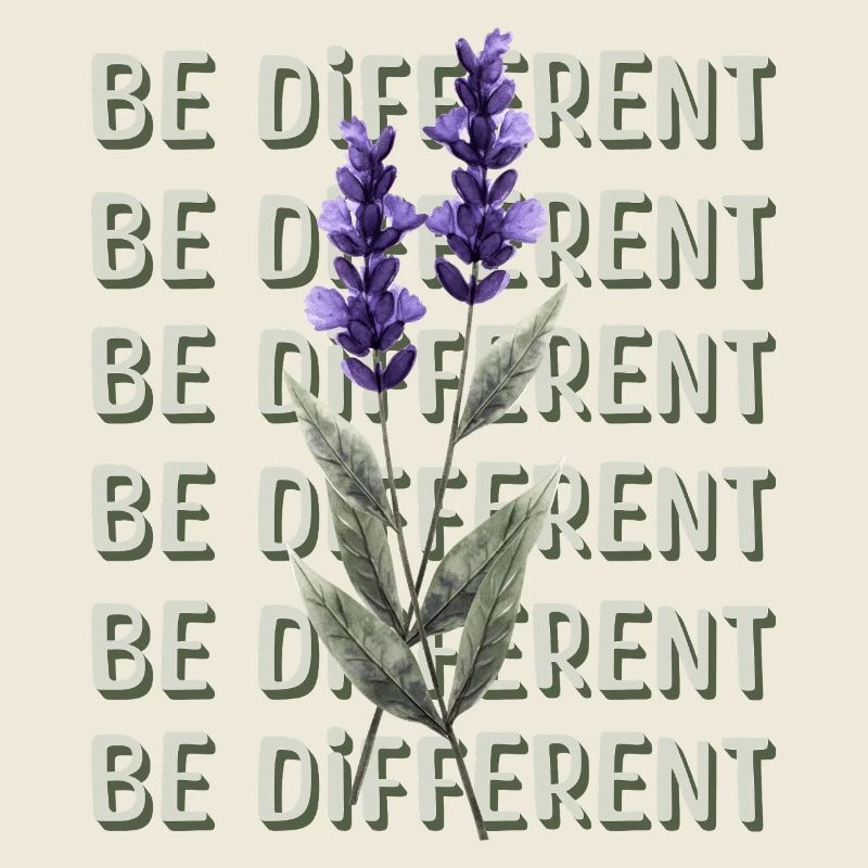 BE DIFFERENT – Lavendel Blumenliebe Affirmationen