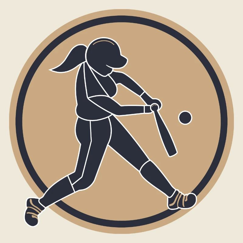 Joueur de batteur de softball