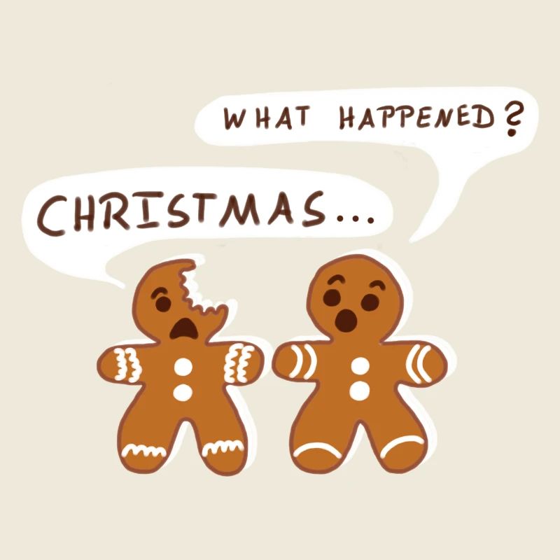 Ginger man eaten up Christmas