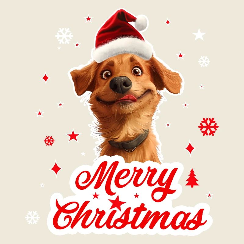 Merry christmas dog