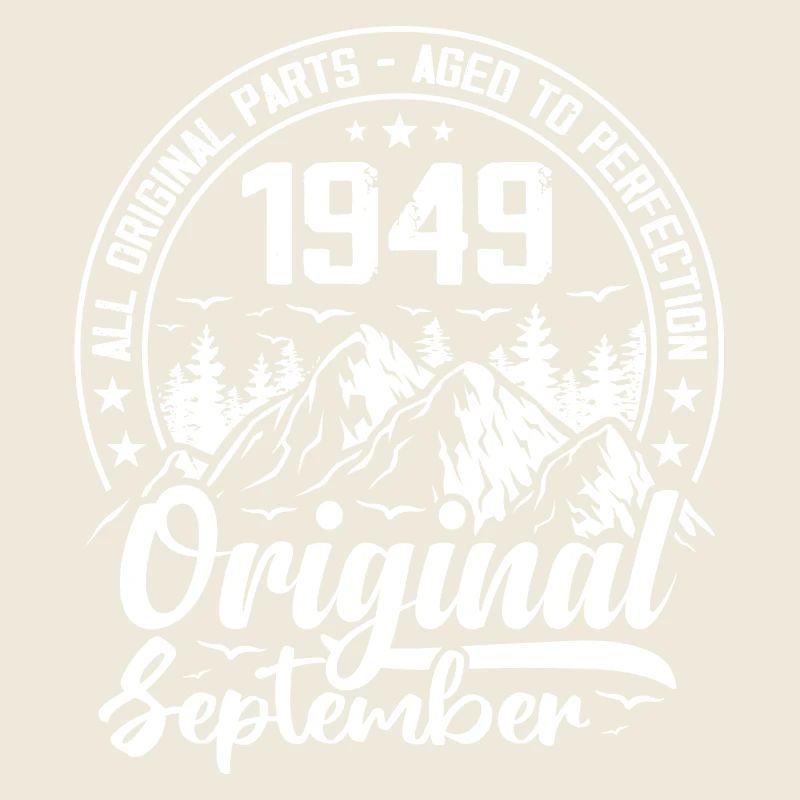 septembre 1949 Original:75 Ans Cadeau Anniversaire