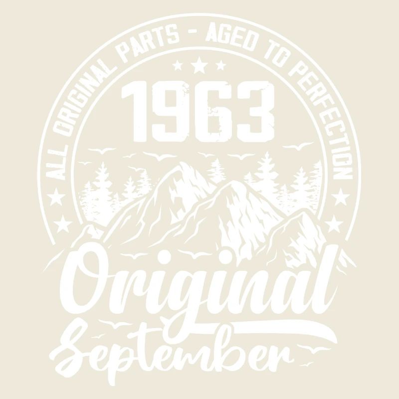 septembre 1963 Original:61 Ans Cadeau Anniversaire