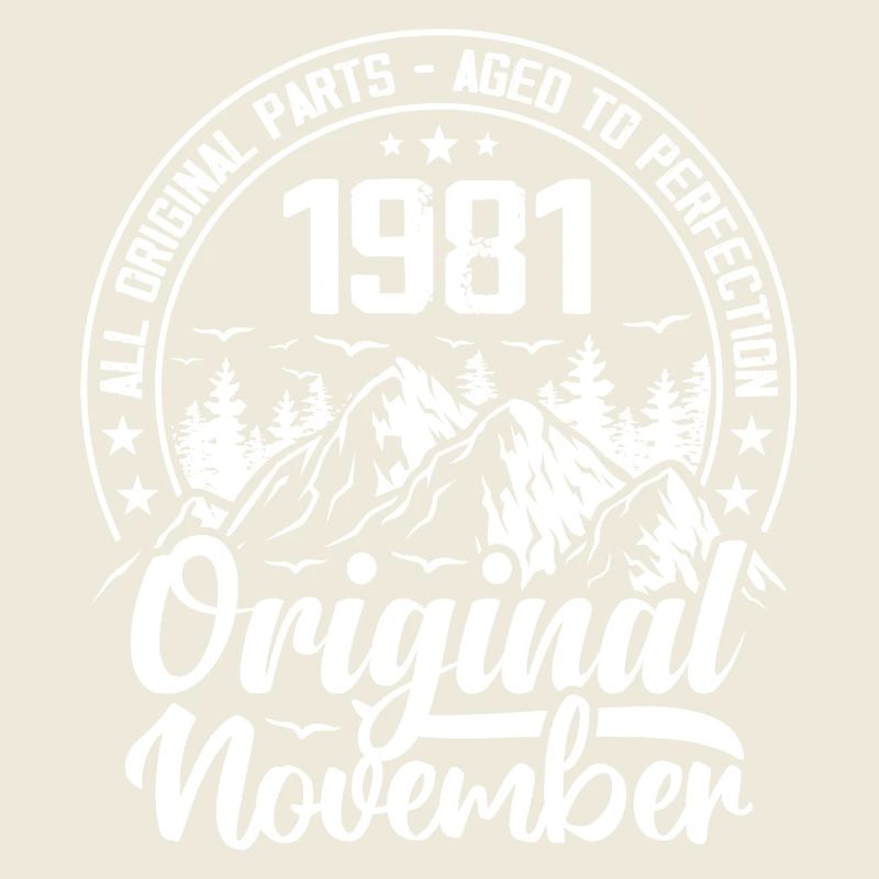 novembre 1981 Original 43 Ans Cadeau Anniversaire