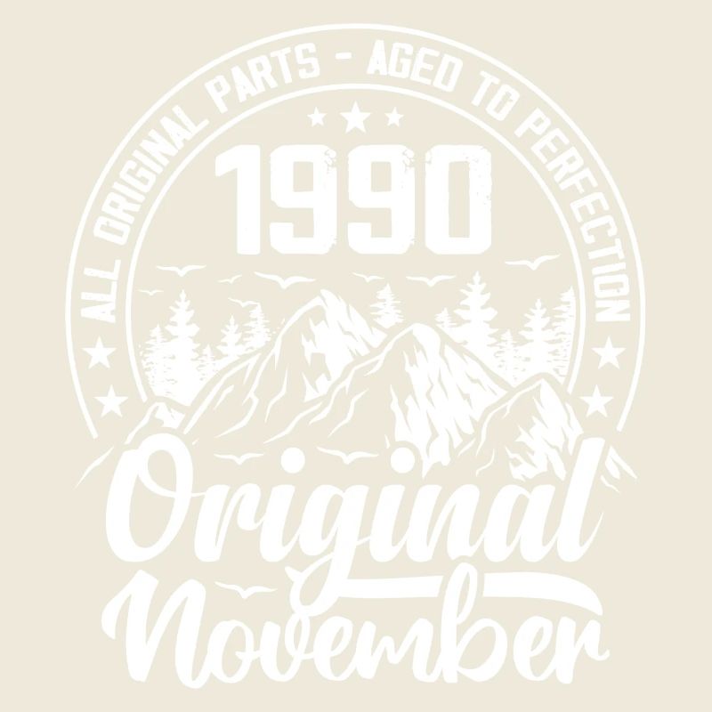 November 1990 Original 34 Jahre altes Geburtstagsgeschenk