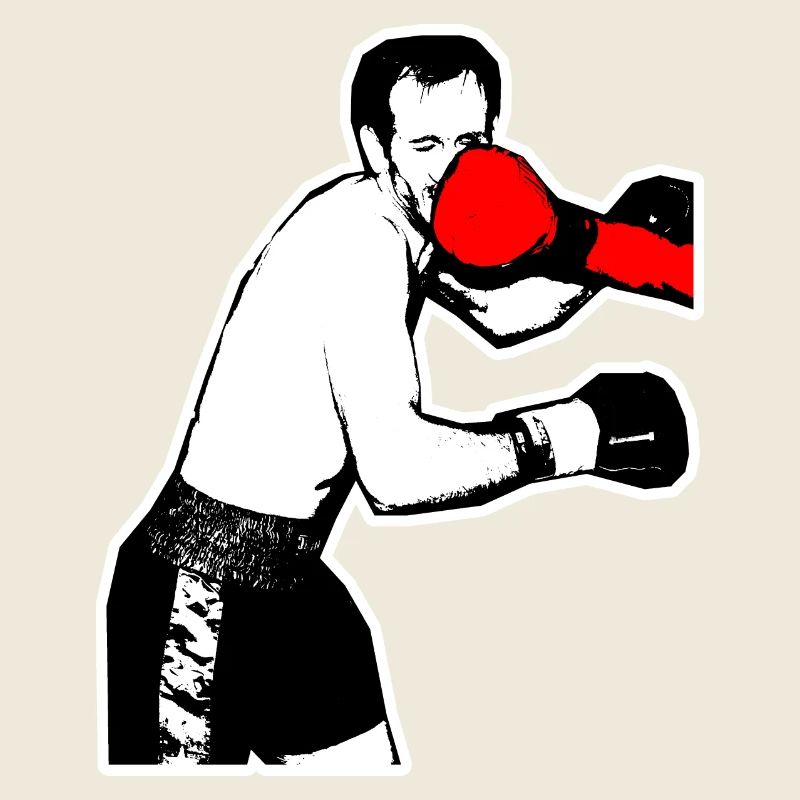 Boxer direkter Schlag