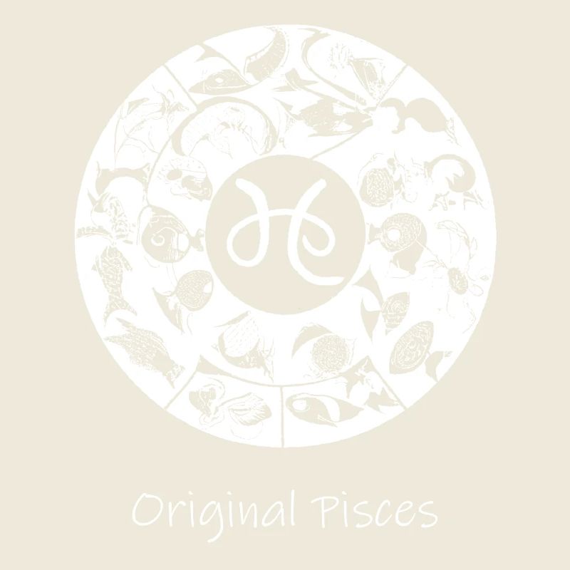 Signe du zodiaque Poissons 001 blanc
