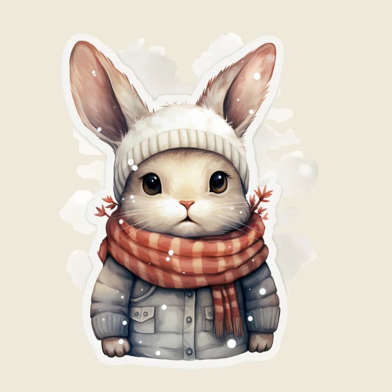 Hasen Fellnase im Winter