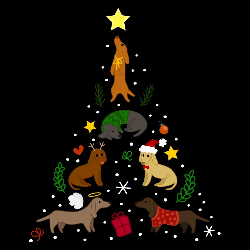 Dackel Tree Christmas