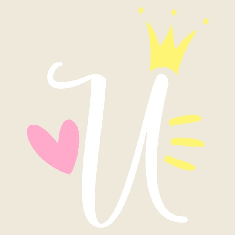 Letter U Initial Letter Crown